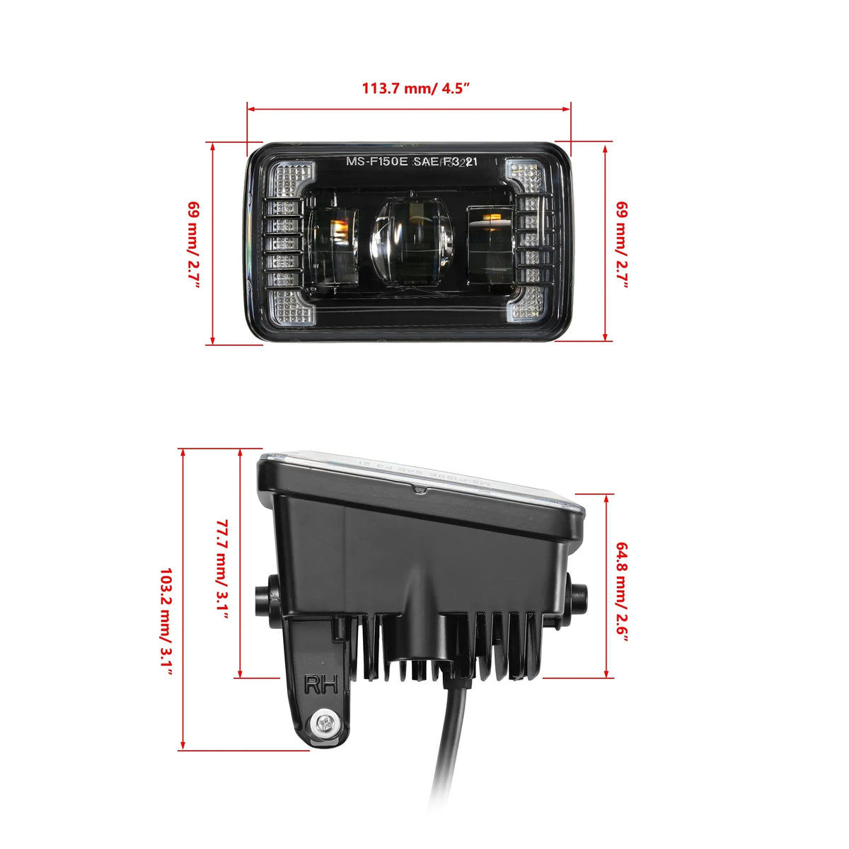 Auxbeam LED Fog Lights 72W Brighter for Ford F150 2015-2020/ F250 F350 2017-2018