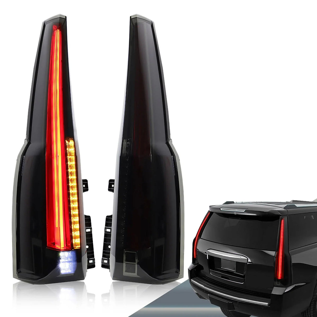Vland LED Tail Light Assembly with Upgrade LED Kit for 2015-2020 (4th Gen) GMC