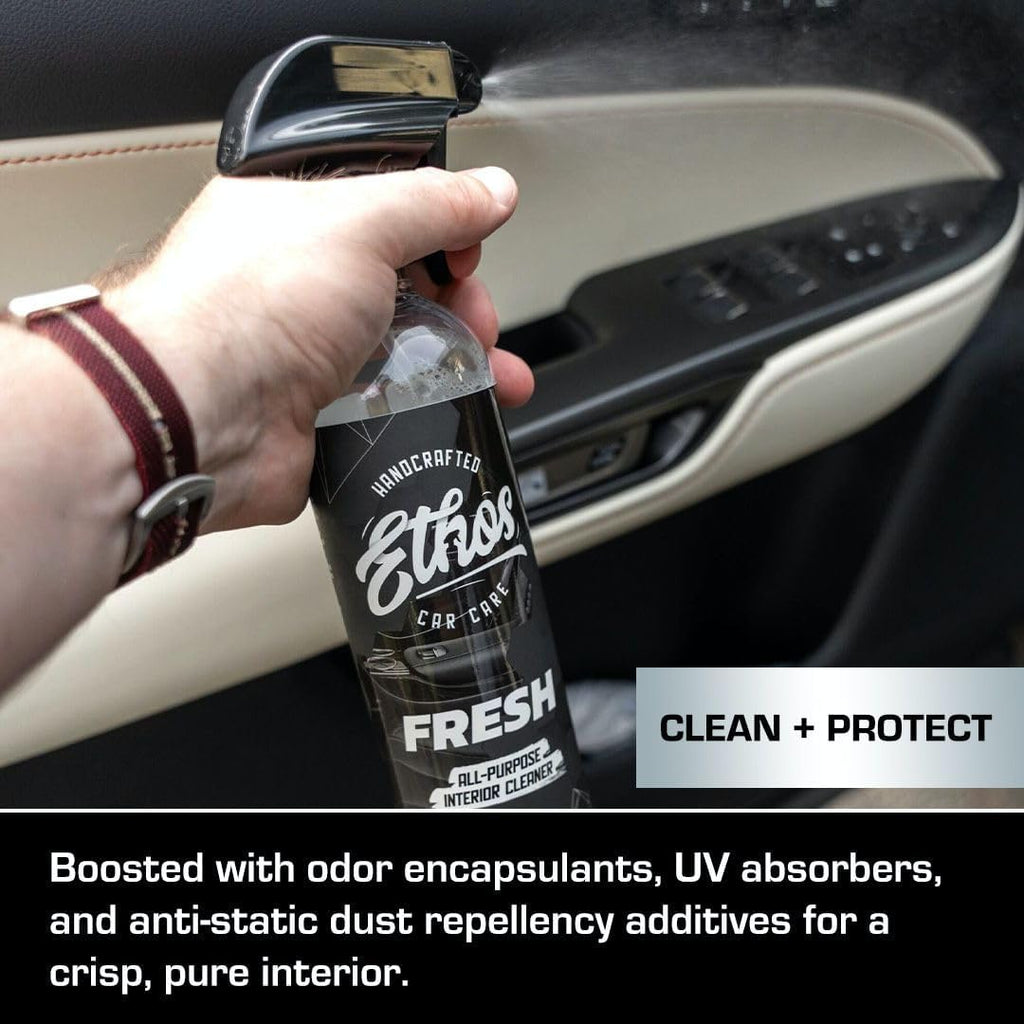 Ethos FRESH All-Purpose Car Interior Cleaner - Professional Multi-Surface Detailing Spray