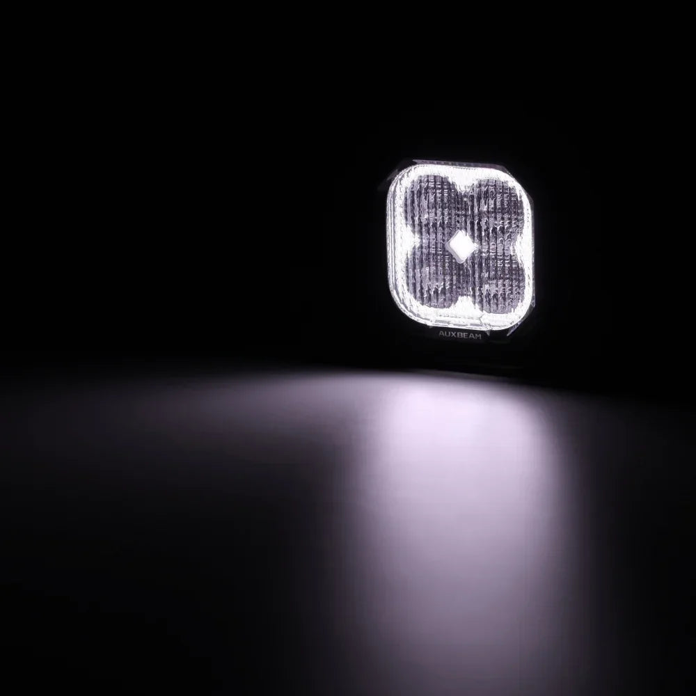 Color Play Series 3 Inch 116W RGB LED Pod Lights Flood Off Road Lights With 8 Backlight Options