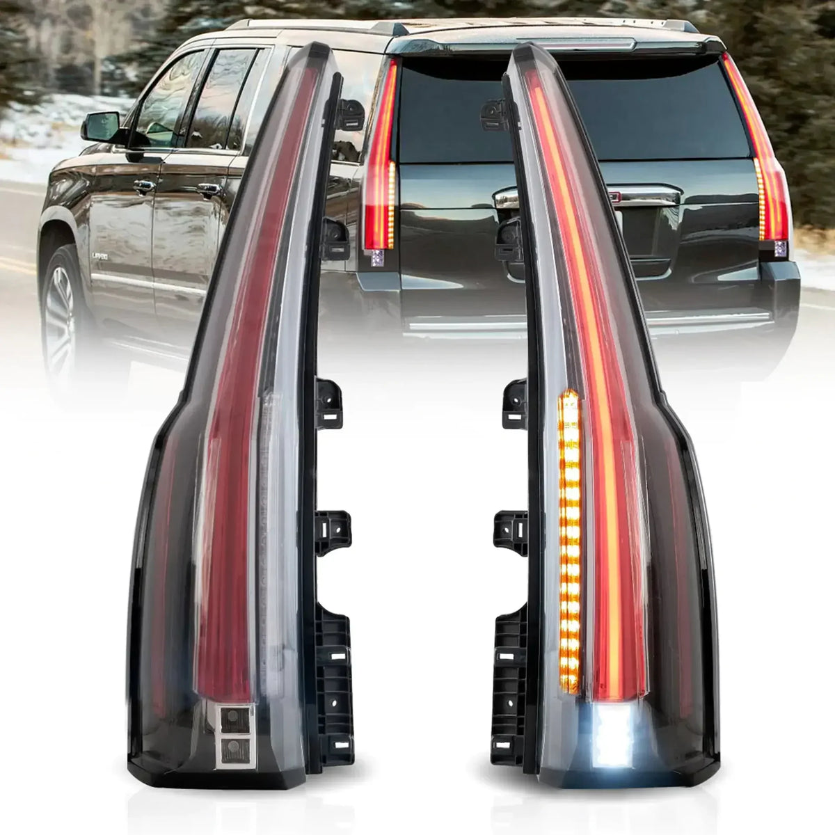 Vland LED Tail Light Assembly with Upgrade LED Kit for 2015-2020 (4th Gen) GMC