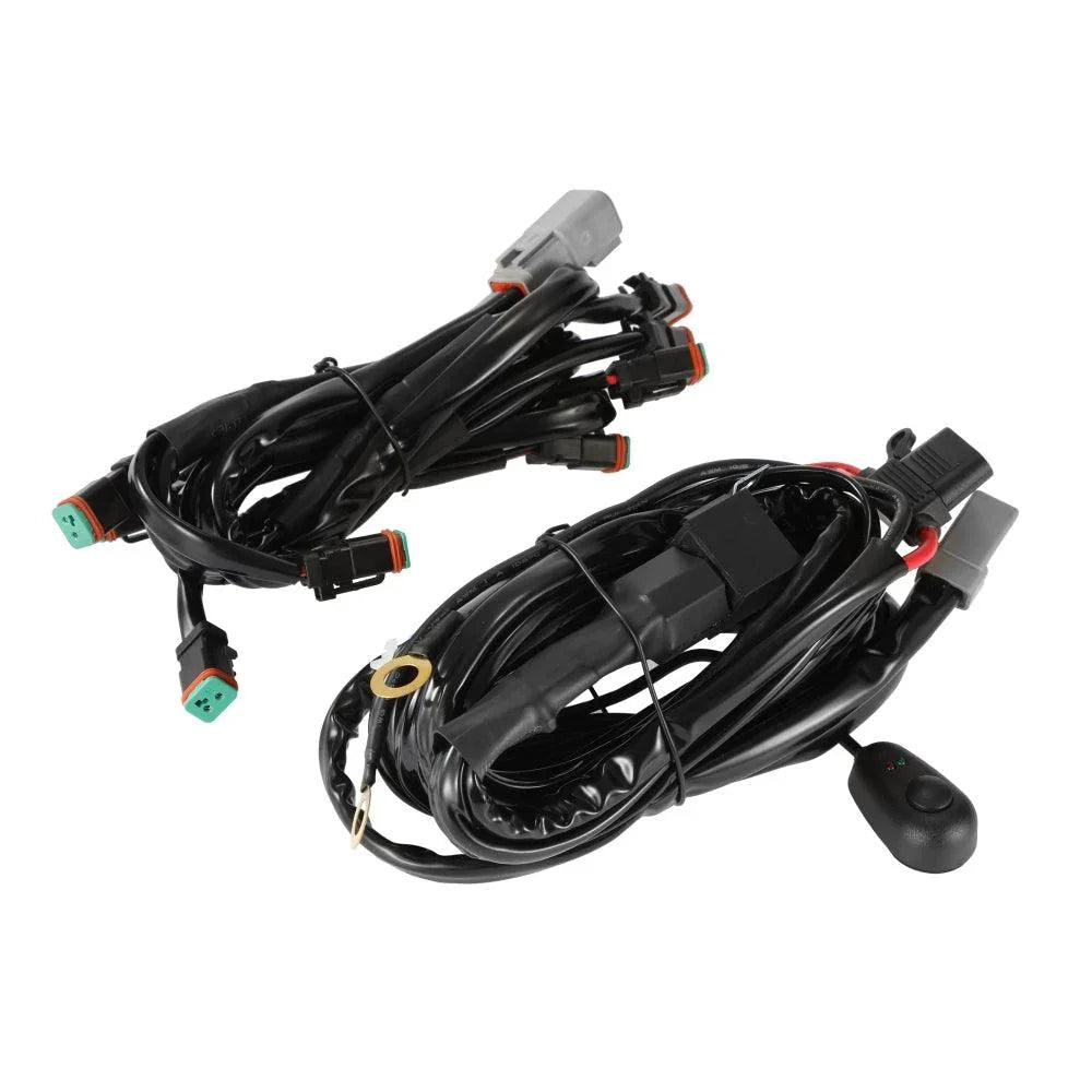8-LED Pod Light Power Wiring Harness Kit with 2 PIN DT Plug