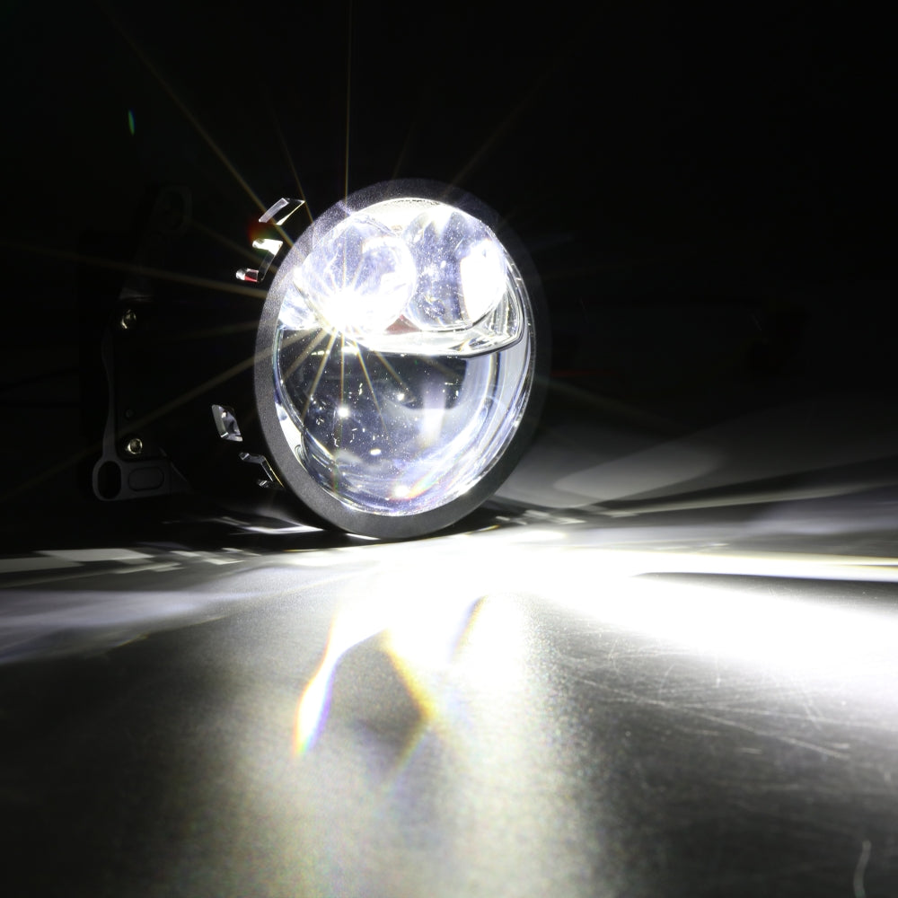 Auxbeam 3 Inch 160W 6000K Bi-LED Projector Headlight Dual Laser Beam S8 Series