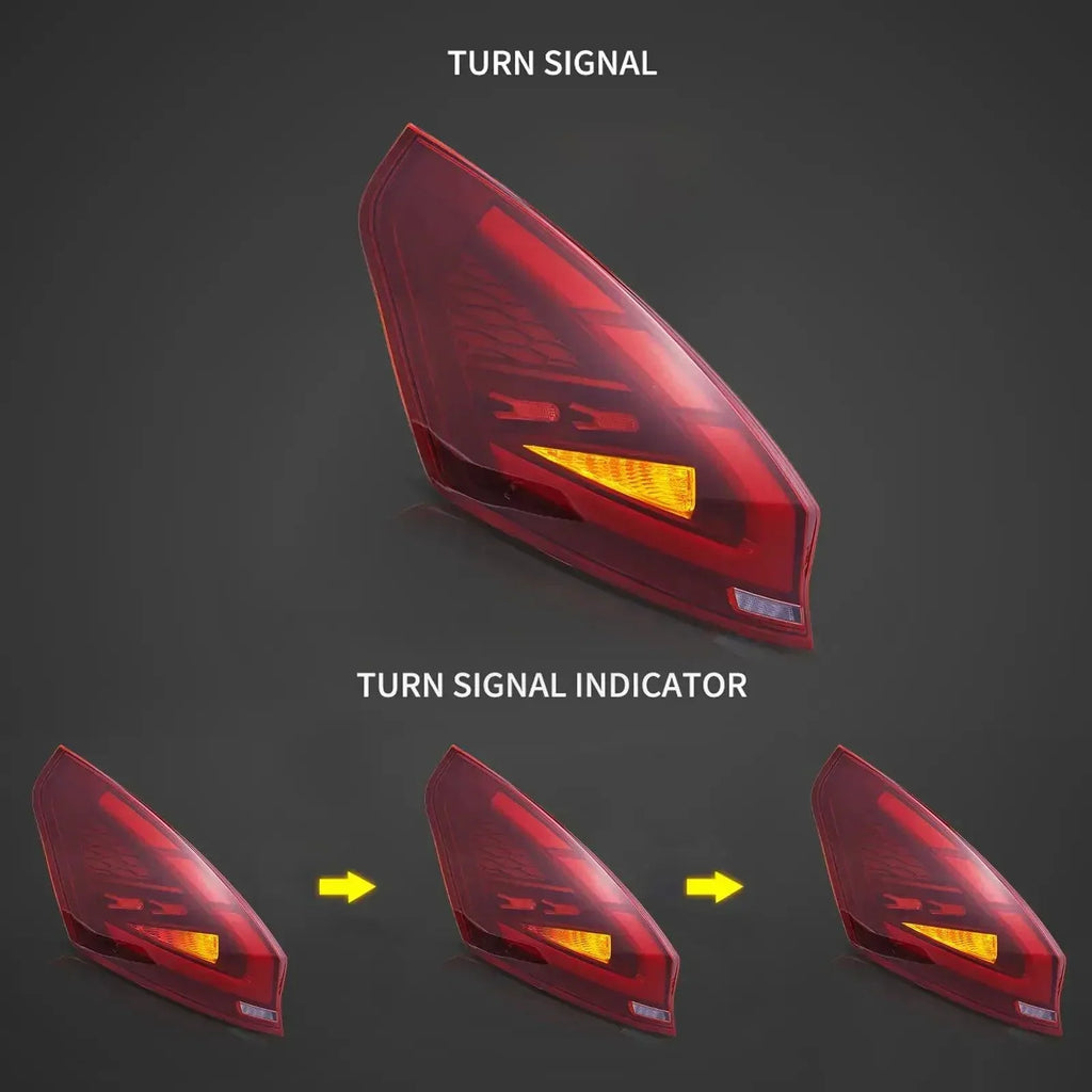 Vland LED Tail Light Assembly for 2009-2017 Ford Fiesta Hatchback