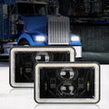 Auxbeam 4x6" Sealed Beam LED Headlight with Hi-Lo Beam & DRL Amber Turn Signal