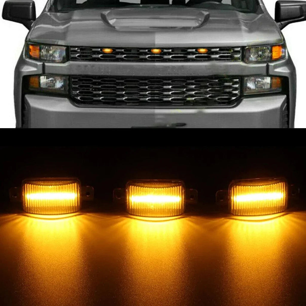 Auxbeam LED Front Grille Lights Raptor for Chevrolet Silverado 1500 2016-2021