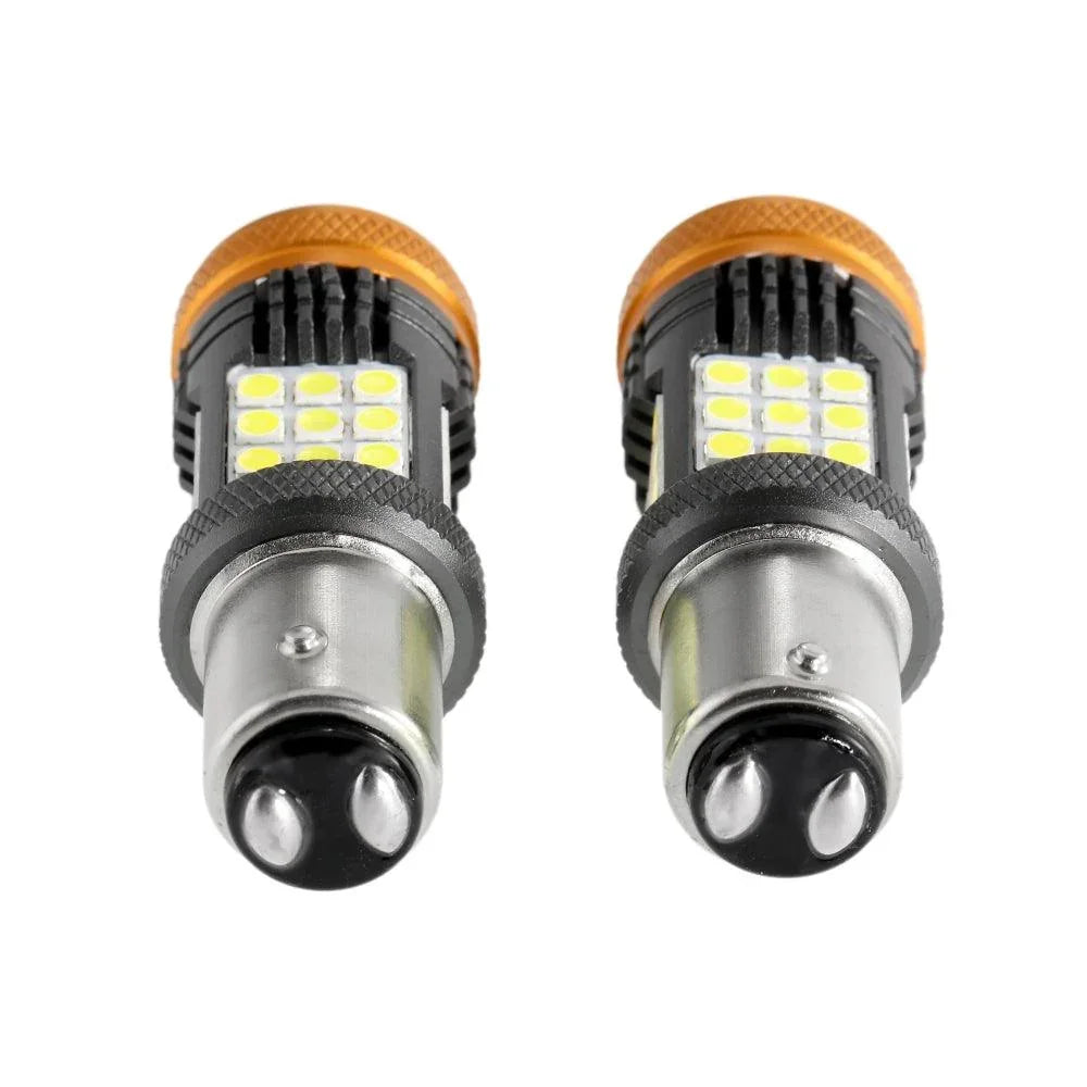 Auxbeam 1157 BAY15D 1156 BA15S BAU15S White Amber Red No Hyper Flash LED Turn