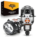 Auxbeam 3 Inch 148W Dual Fan Cooling Bi-LED Projector Headlight 6500K Triple