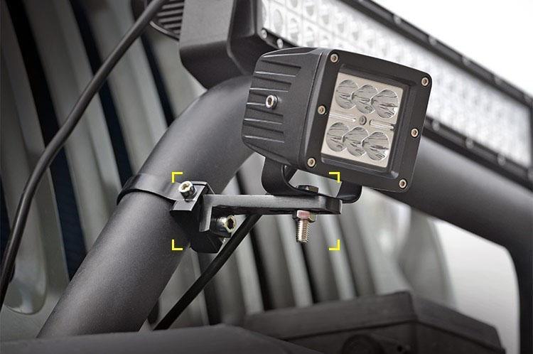 Auxbeam 2.5 Inch Light Bar Mounting Bracket Kit Bull Bar Roll Cage Clamps