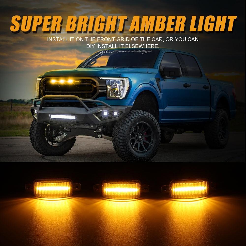 Auxbeam LED Front Grille Lights Raptor for Chevrolet Silverado 1500 2016-2021