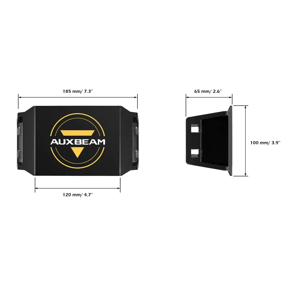 Auxbeam V-Max Series LED Pod Light Black Cover Light Shield Cover