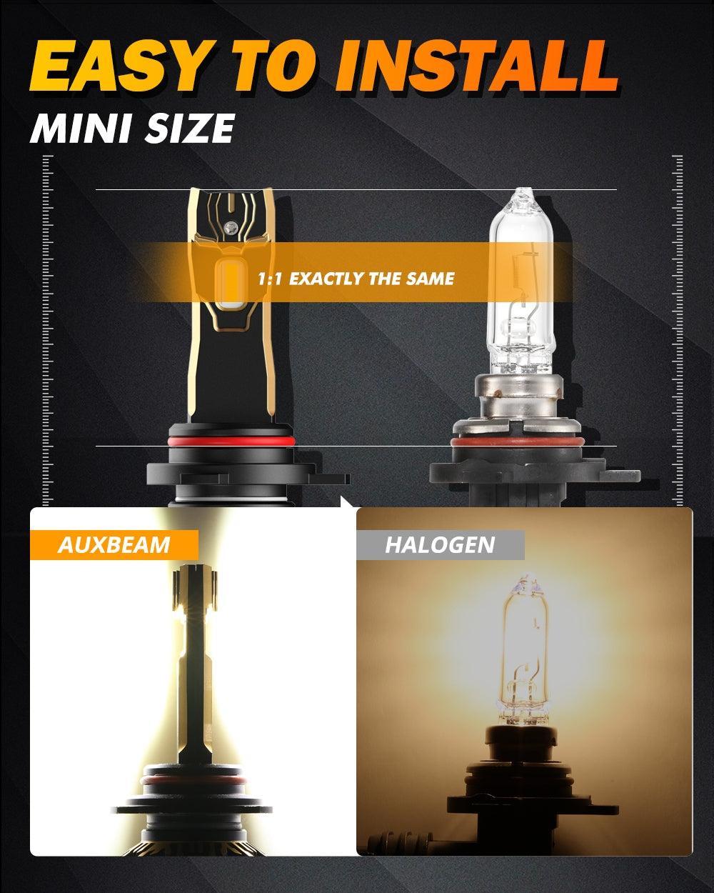 Auxbeam LED Headlight Bulbs for 2015 GMC Sierra 3500 HD 9012
