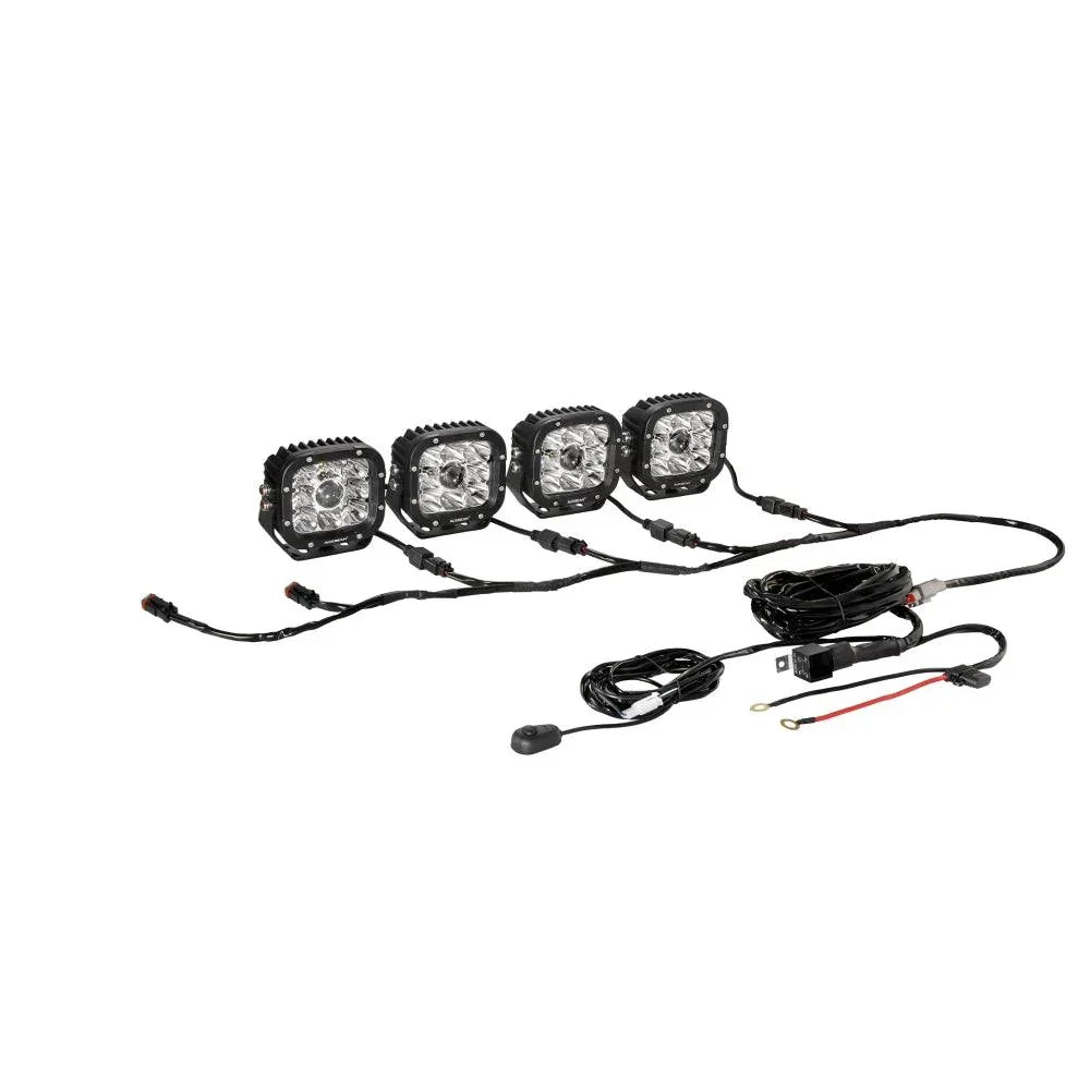 6-LED Pod Light Power Wiring Harness Kit with 2 PIN DT Plug