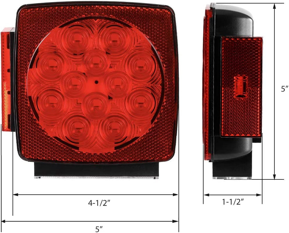 12V Submersible LED Trailer Light Kit