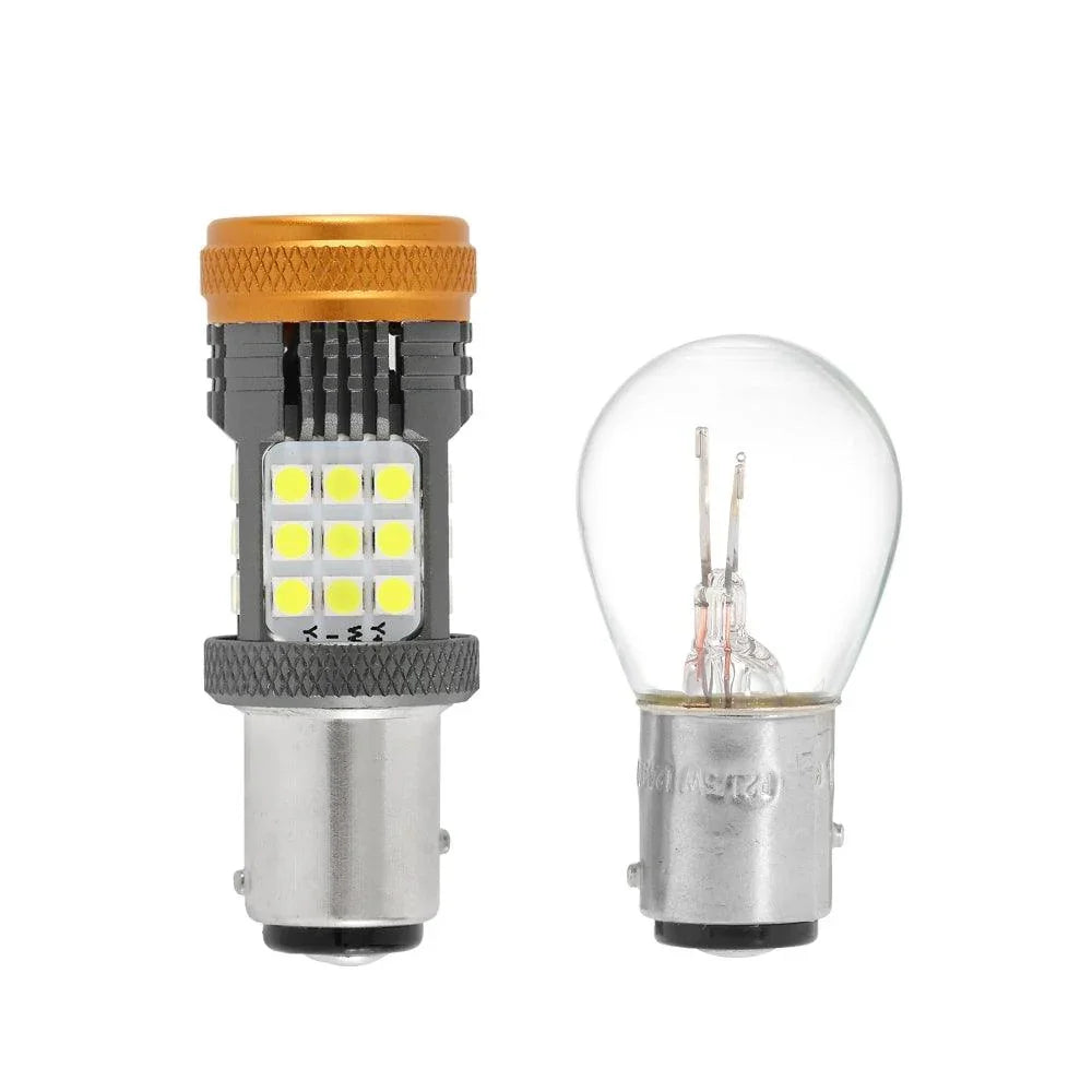 Auxbeam 1157 BAY15D 1156 BA15S BAU15S White Amber Red No Hyper Flash LED Turn