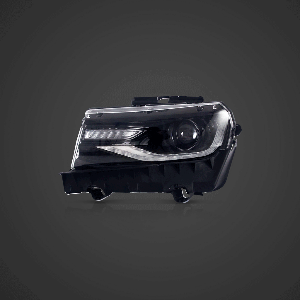 Vland LED Headlight Assembly Dual Beam Projector for 2014-2015 Chevrolet Camaro