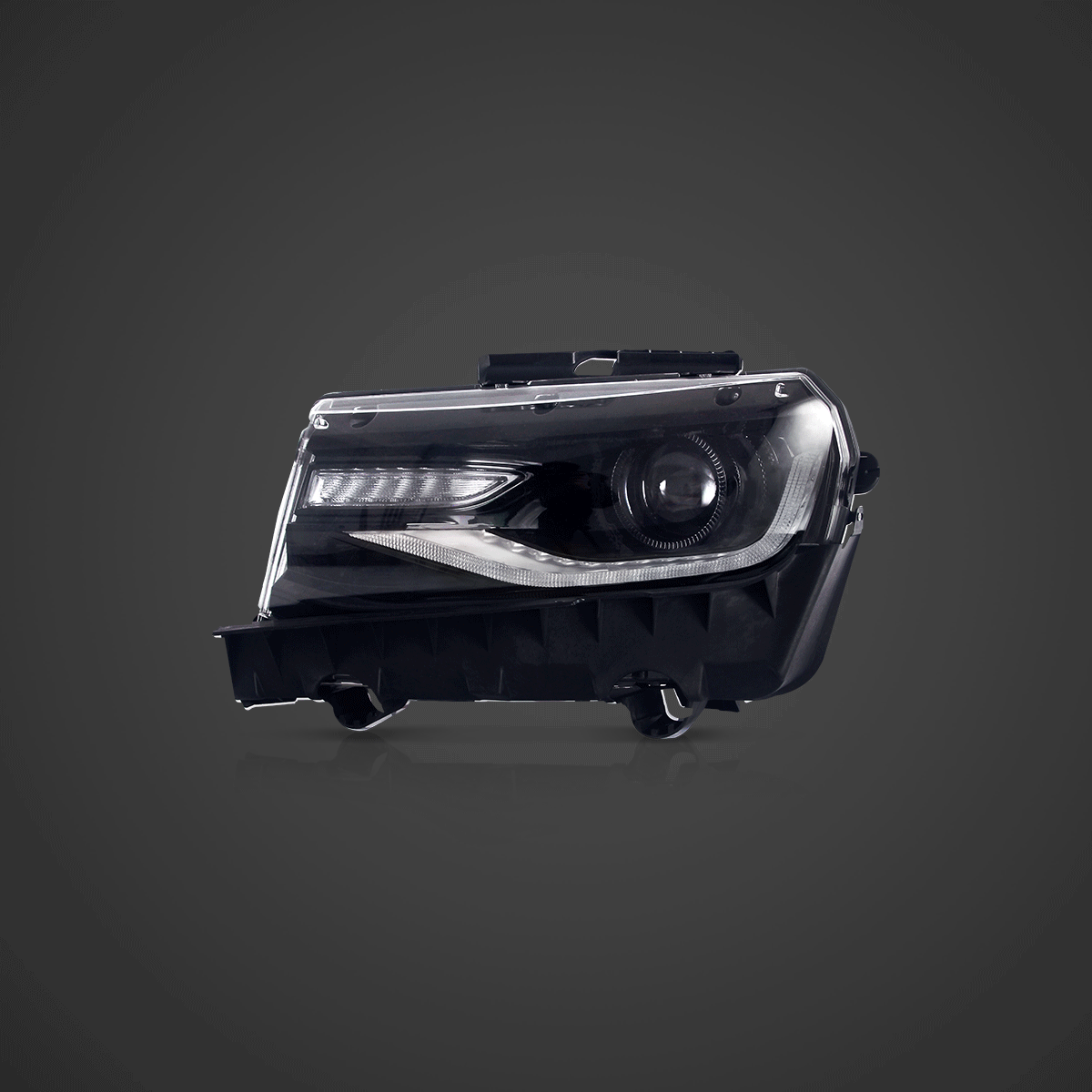 Vland LED Headlight Assembly Dual Beam Projector for 2014-2015 Chevrolet Camaro