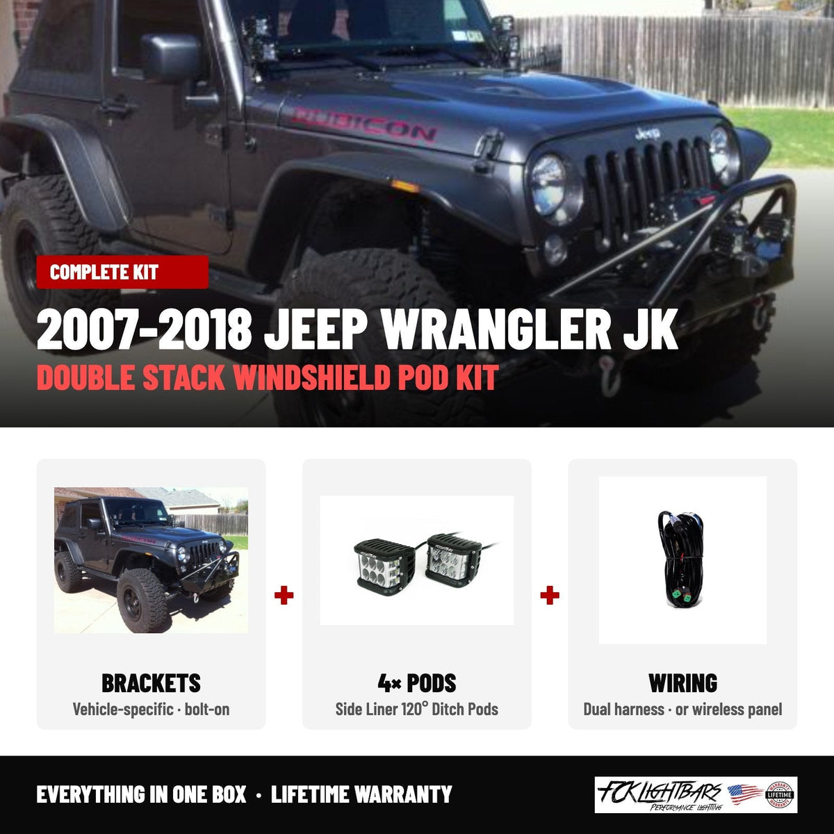 Complete kit: Side Liner 120° Ditch Pods