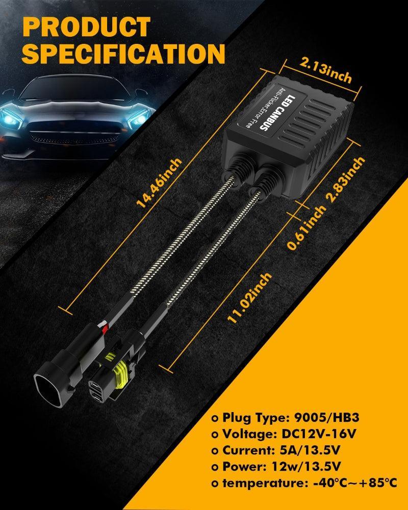 Auxbeam H11/H9/H8 C20-Model Decoder-Pro Enhanced Led Headlight Bulbs Decoder