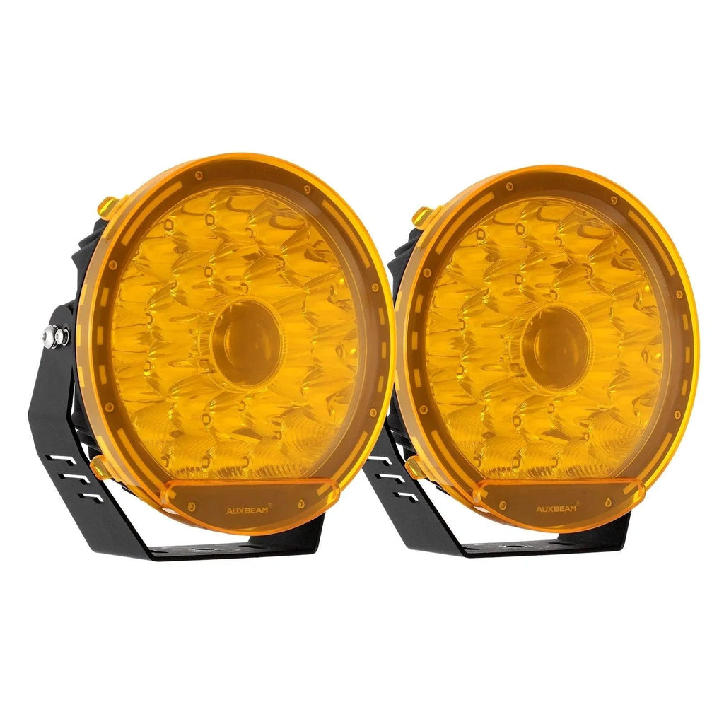 (2pcs/set) 9 Inch Round LED Driving Light Amber Cover Light Shield Cover