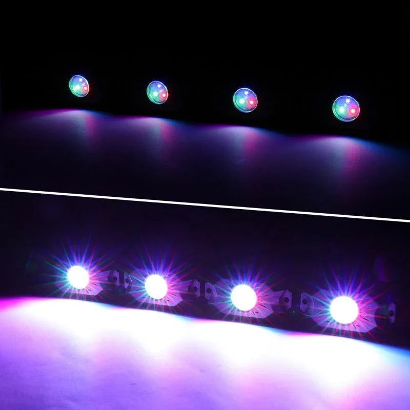 Auxbeam 2Pcs 3FT RGB LED Whip Lights with Turn Signal & Brake Light + RGB LED