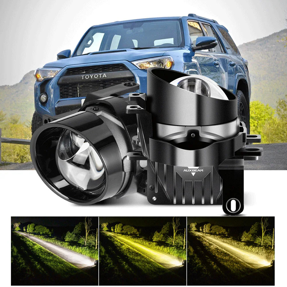 Auxbeam 3 Inch 104W Bi-LED Projector Lens Fog Light for 2012-2022 Toyota Tacoma