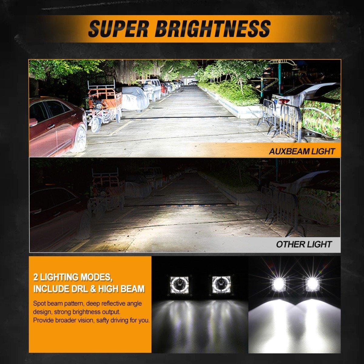 3 inch 40W LED Pod Lights With DRL for SUV ATV UTV Trucks Pickup Boat