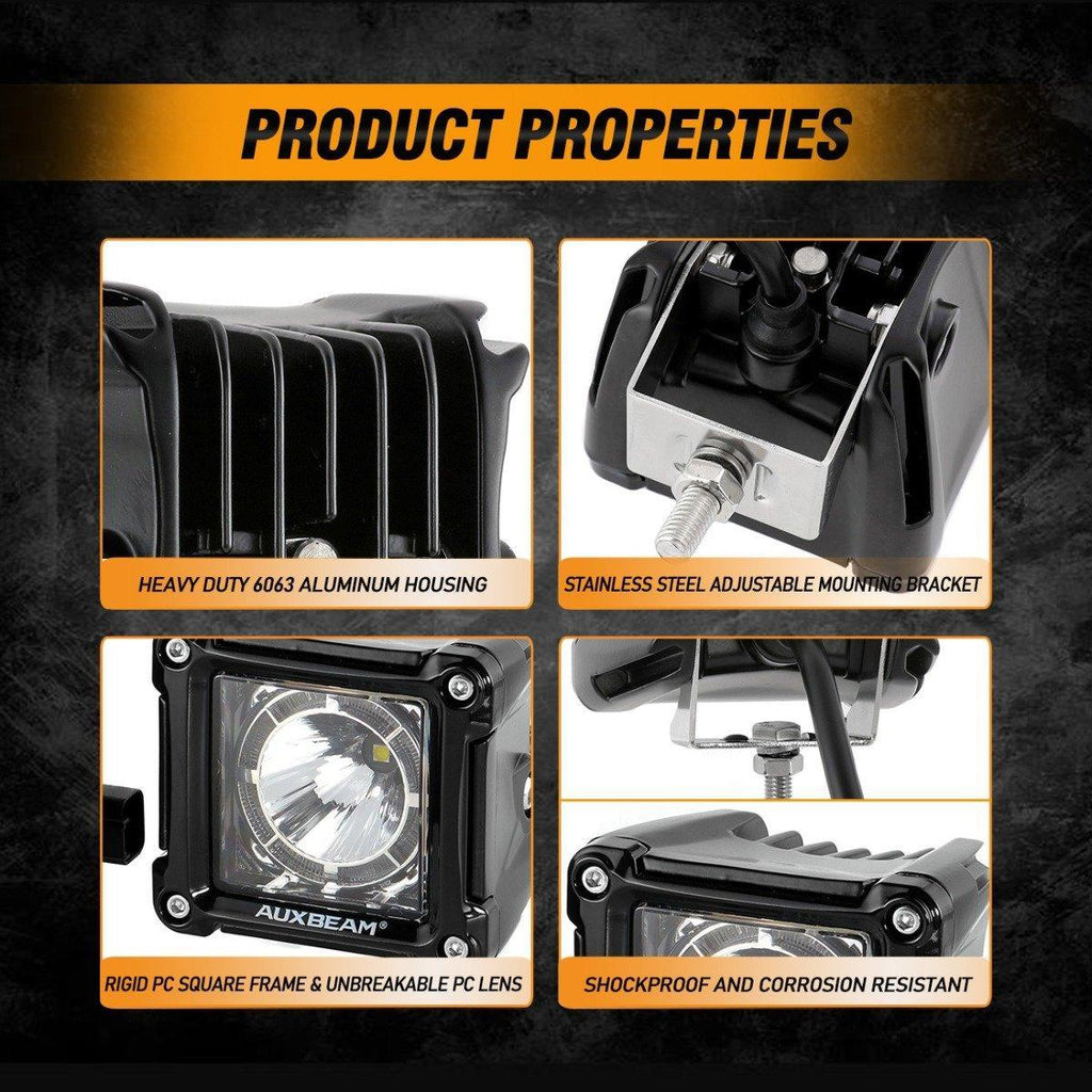 3 inch 40W LED Pod Lights With DRL for SUV ATV UTV Trucks Pickup Boat