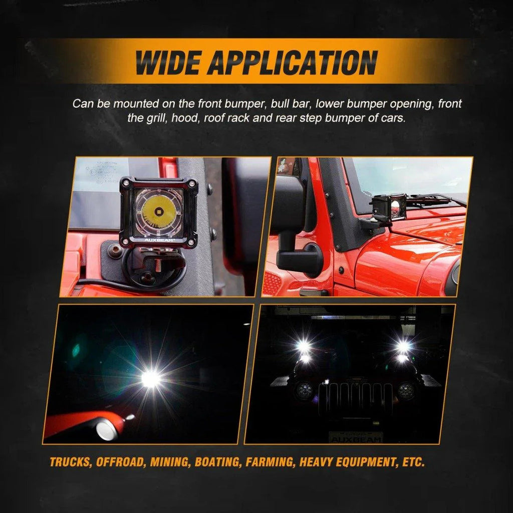 3 inch 40W LED Pod Lights With DRL for SUV ATV UTV Trucks Pickup Boat