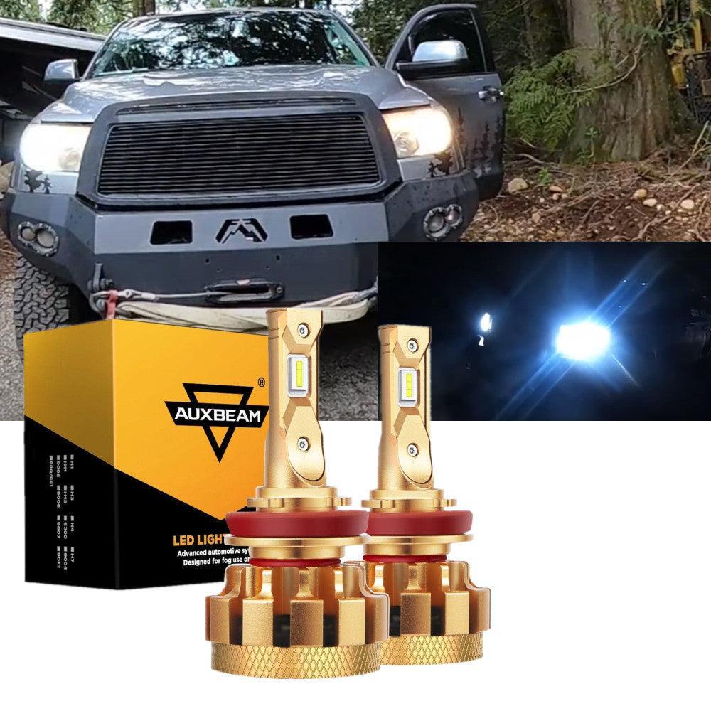 Auxbeam F-16 Plus Series LED High/Low Beam Bulb Bundle for 2010 Toyota Tundra