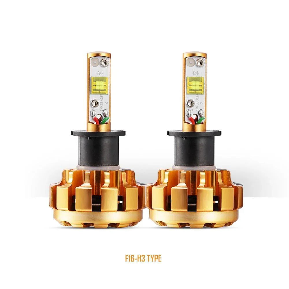 Auxbeam F-16 Series LED light Bulbs 12000LM 60W 6000K White Light