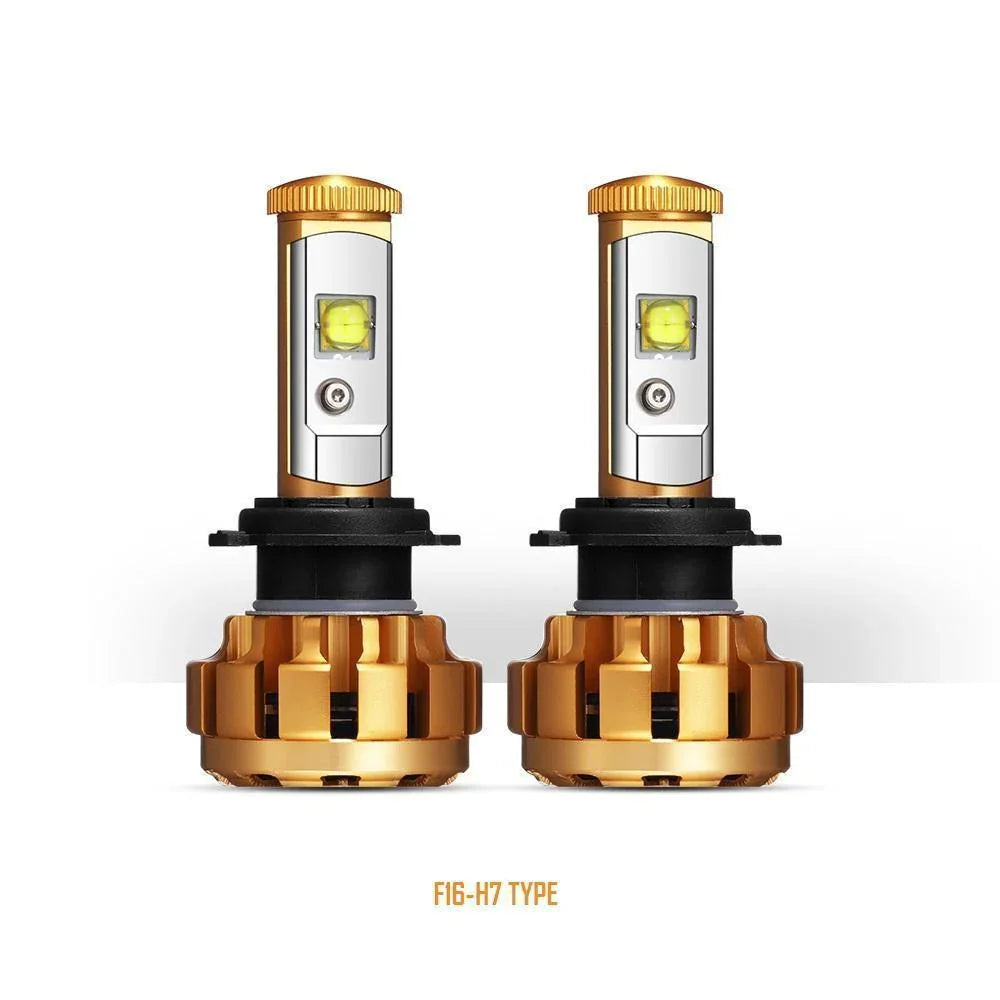 Auxbeam F-16 Series LED light Bulbs 12000LM 60W 6000K White Light