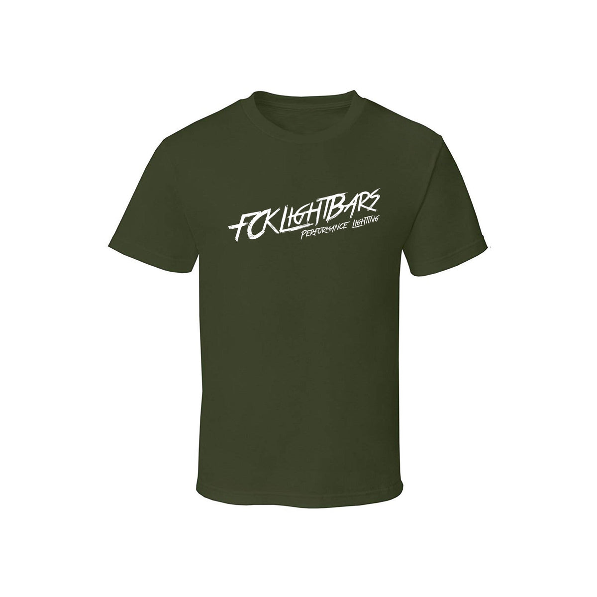 Short Sleeve T-Shirt (Olive/White) (Front)