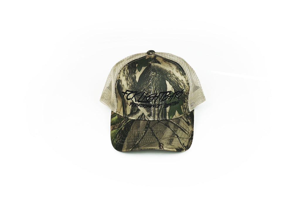 Camo Snapback Hat - White