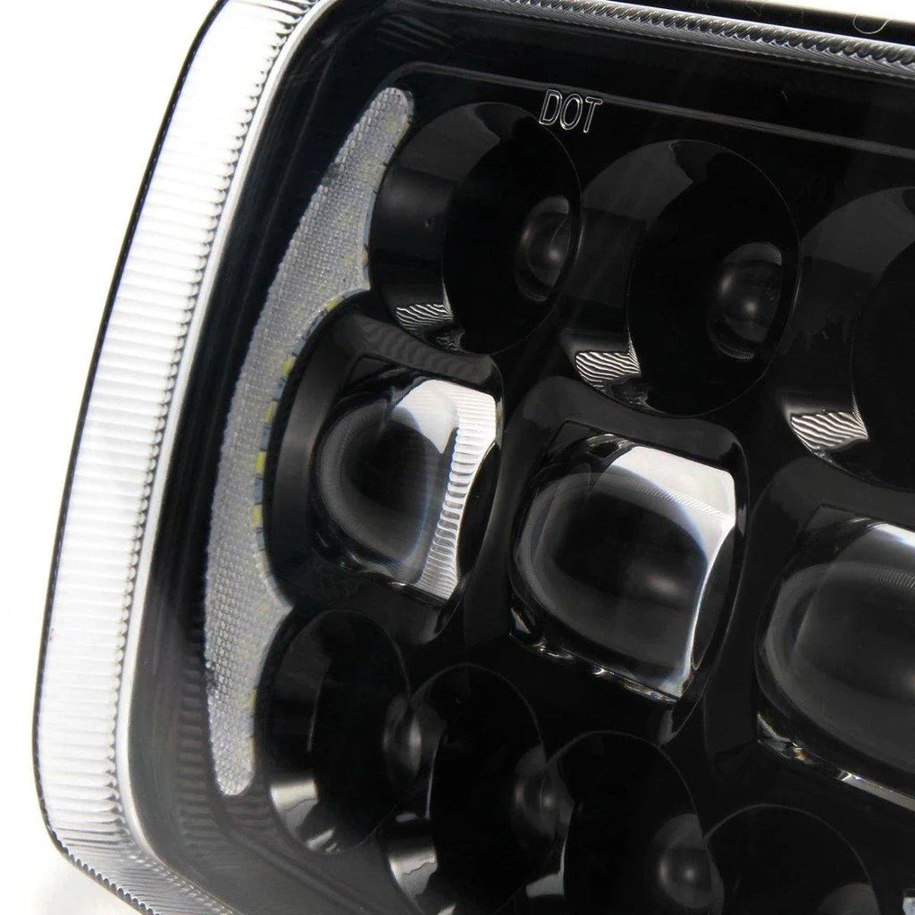 Auxbeam 65W 7x6 LED Hi-Lo Beam Headlights with DRL for Toyota Pickup Truck