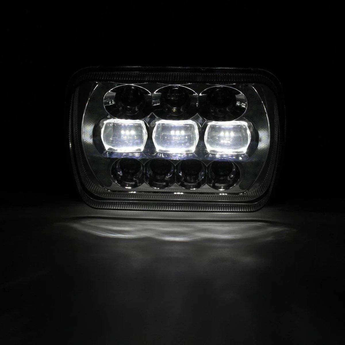 Auxbeam 65W 7x6 LED Hi-Lo Beam Headlights with DRL for Toyota Pickup Truck