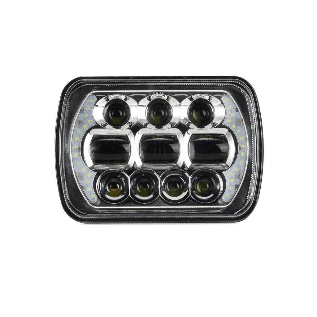 Auxbeam 65W 7x6 LED Hi-Lo Beam Headlights with DRL for Toyota Pickup Truck
