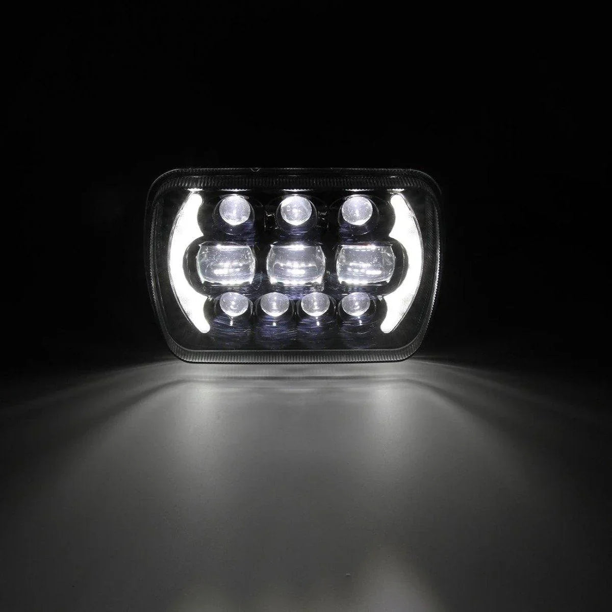 Auxbeam 65W 7x6 LED Hi-Lo Beam Headlights with DRL for Toyota Pickup Truck
