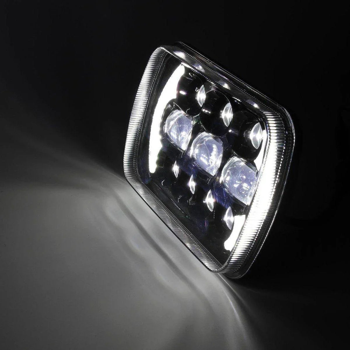 Auxbeam 65W 7x6 LED Hi-Lo Beam Headlights with DRL for Toyota Pickup Truck
