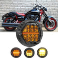 Auxbeam 7 Inch 120W DOT Motorcycle LED Headlight for Kawasaki Vulcan Mean Streak