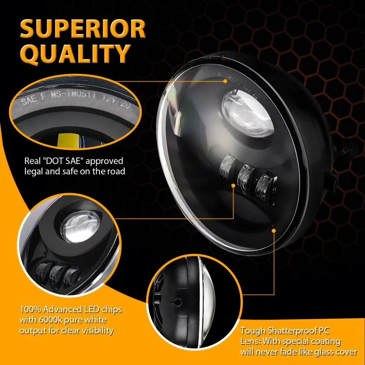 Auxbeam 27W Black LED Fog Light for Toyota Tacoma 2005-2011/ Toyota Solara