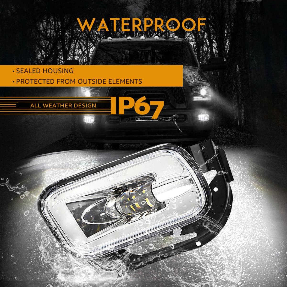 Auxbeam 36W LED Fog Light for Dodge Ram 1500 2009-2012 Dodge Ram 2500/3500