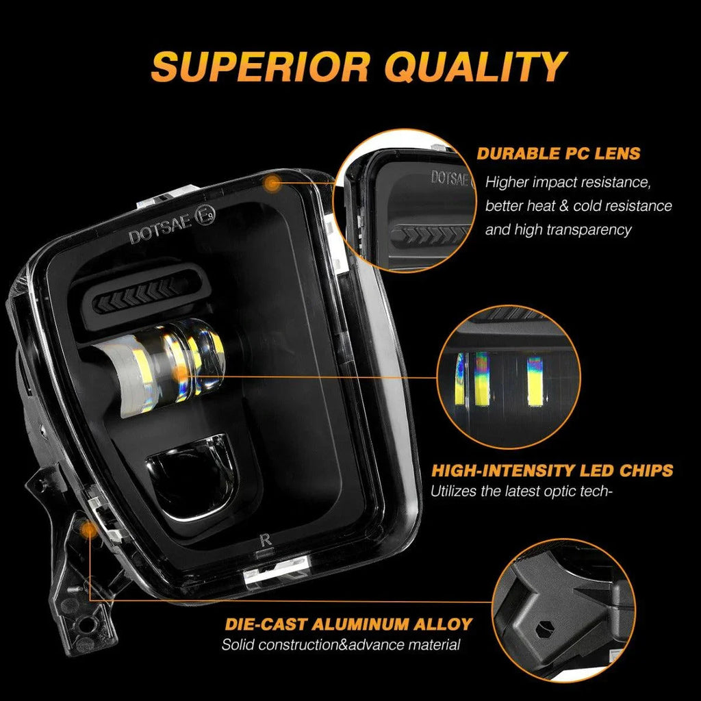 Auxbeam 36W LED Fog Lights for Dodge Ram 1500 2013-2018