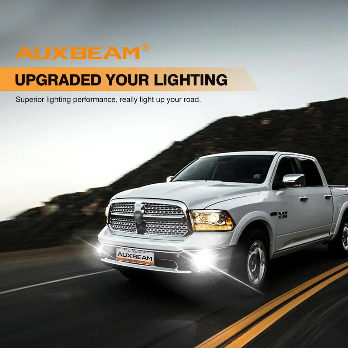 Auxbeam 36W LED Fog Lights for Dodge Ram 1500 2013-2018