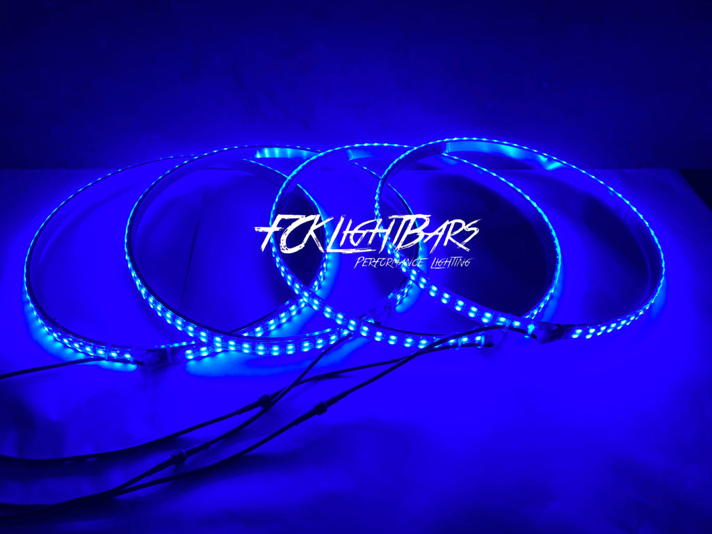 high intensity wheel lights blue lights