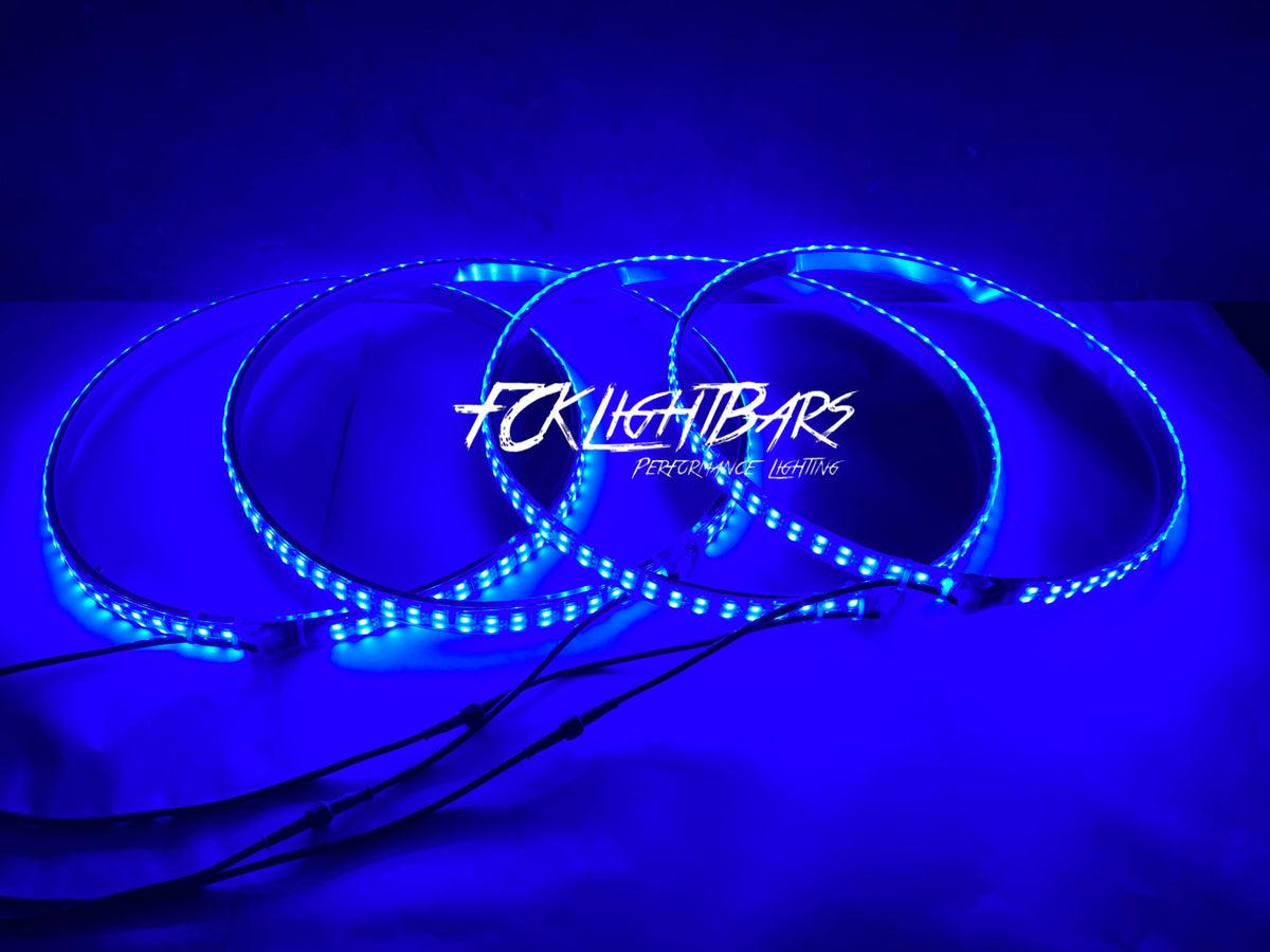 high intensity wheel lights blue lights