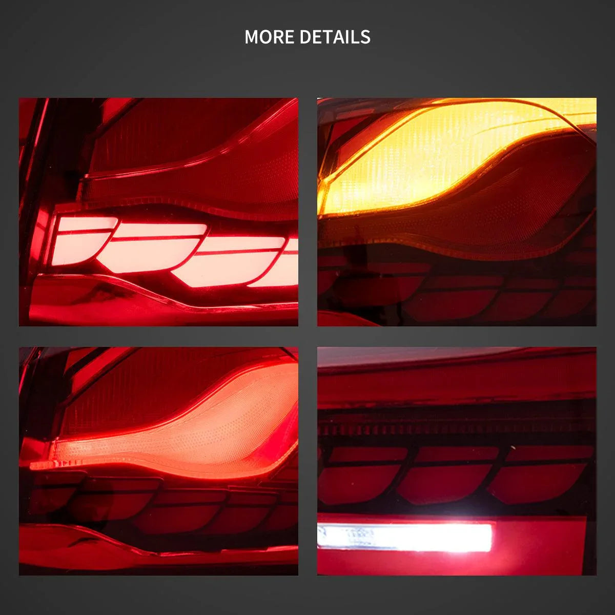 Vland LED Tail Lights Assembly With GTS Style for 2014-2020 BMW 4 Series/M4